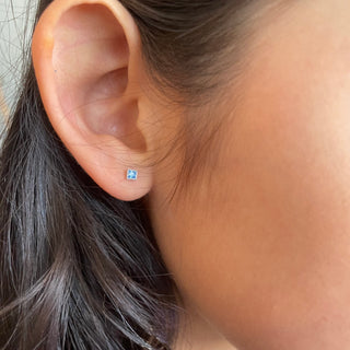 Momo Aretes Piercing [Plata 925] [5 Capas de Oro 22K] joyería
