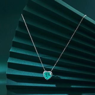 Clara Collar de Piedra Paraíba de Laboratorio joyería