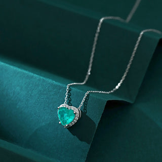 Clara Collar de Piedra Paraíba de Laboratorio joyería