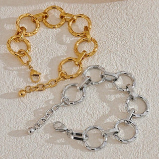Kim Kit de Collar y Pulsera de Acero Inoxidable 316L joyería