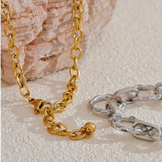 Kim Kit de Collar y Pulsera de Acero Inoxidable 316L joyería