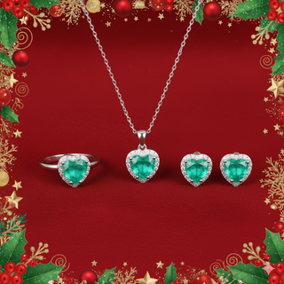 KIT Clara Paraíba JOYAS  PLATA925S COMPLETO 3PCS