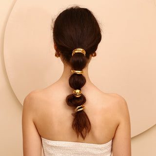 Bibiana Haircuff: acero inoxidable 316L con baño de oro 18K u oro blanco  | LIULI'S