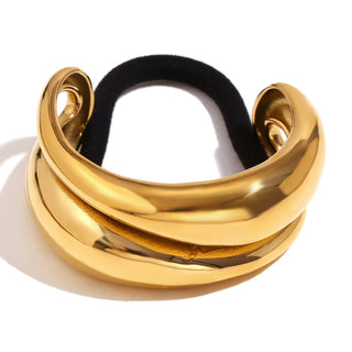 Bibiana Haircuff: acero inoxidable 316L con baño de oro 18K u oro blanco  | LIULI'S
