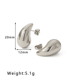 Veneta Aretes De Acero inoxidable 316L joyería