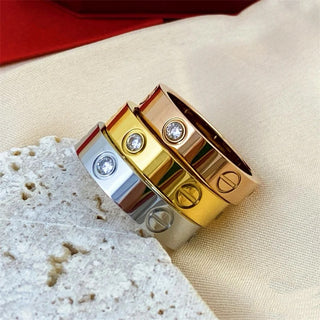 Love Anillo de Acero Inoxidable 316L joyería