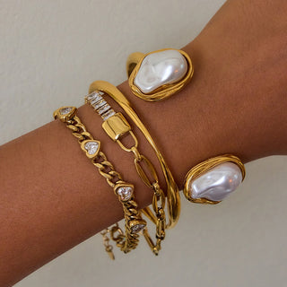 PREVENTA| GWEN BRACELET, RING ACERO INOXIDABLE