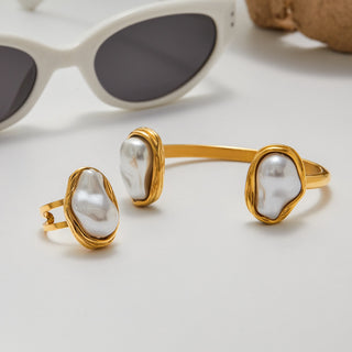 PREVENTA| GWEN BRACELET, RING ACERO INOXIDABLE