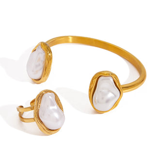 PREVENTA| GWEN BRACELET, RING ACERO INOXIDABLE