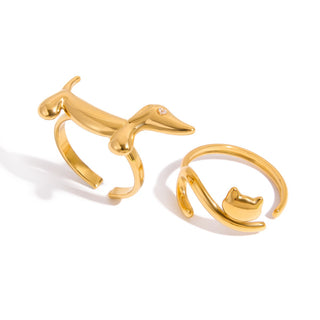 SOBREPEDIDO|  PET RING ACERO INOXIDABLE