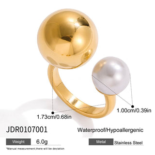 PREVENTA|  ILEANA RING ACERO INOXIDABLE