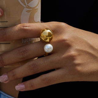 PREVENTA|  ILEANA RING ACERO INOXIDABLE