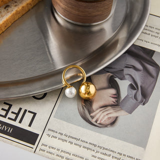 PREVENTA|  ILEANA RING ACERO INOXIDABLE