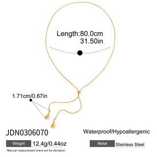 PREVENTA| JAZMIN NECKLACE ACERO INOXIDABLE