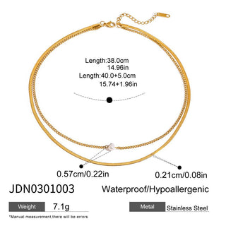 PREVENTA| MICHELLE NECKLACE ACERO INOXIDABLE