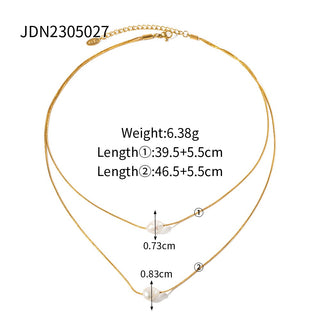 PREVENTA| MICHELLE NECKLACE ACERO INOXIDABLE
