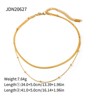 PREVENTA| MICHELLE NECKLACE ACERO INOXIDABLE