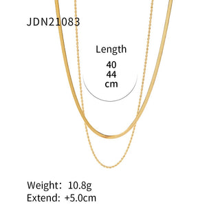 PREVENTA| MICHELLE NECKLACE ACERO INOXIDABLE