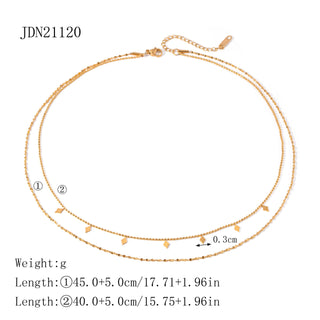 PREVENTA| MICHELLE NECKLACE ACERO INOXIDABLE