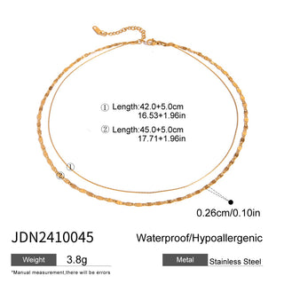 PREVENTA| MICHELLE NECKLACE ACERO INOXIDABLE