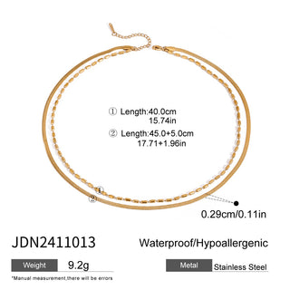 PREVENTA| MICHELLE NECKLACE ACERO INOXIDABLE