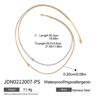 PREVENTA| MICHELLE NECKLACE ACERO INOXIDABLE