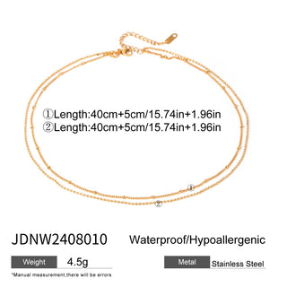 PREVENTA| MICHELLE NECKLACE ACERO INOXIDABLE