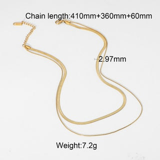 PREVENTA| MICHELLE NECKLACE ACERO INOXIDABLE