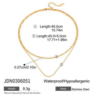 PREVENTA| MICHELLE NECKLACE ACERO INOXIDABLE