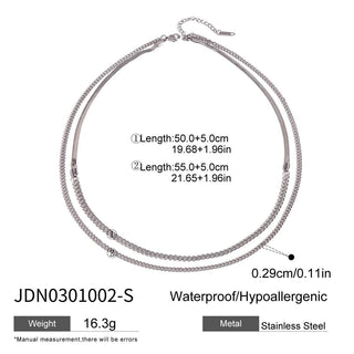 PREVENTA| MICHELLE NECKLACE ACERO INOXIDABLE