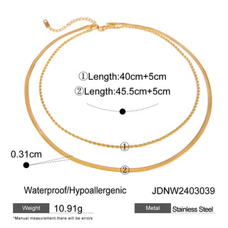 PREVENTA| MICHELLE NECKLACE ACERO INOXIDABLE