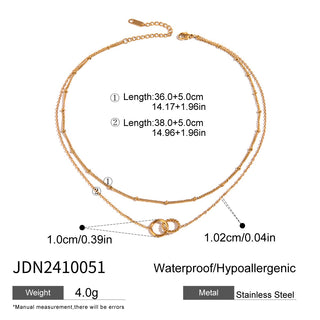 PREVENTA| MICHELLE NECKLACE ACERO INOXIDABLE