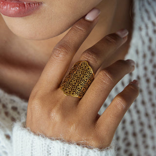 PREVENTA| MARICELA RING ACERO INOXIDABLE