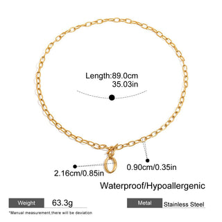 PREVENTA | BOLIVIA NECKLACE STATEMENT de Doble vuelta ACERO INOXIDABLE