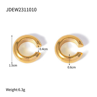 PREVENTA|Bertha EARRINGS ACERO INOXIDABLE
