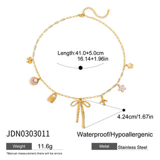 PREVENTA|  HANIA NECKLACE ACERO INOXIDABLE