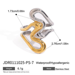PREVENTA|  HANA RING ACERO INOXIDABLE