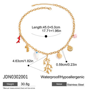 PREVENTA|  BARBARA NECKLACE ACERO INOXIDABLE