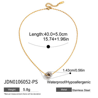 PREVENTA| BINDI NECKLACE R ACERO INOXIDABLE