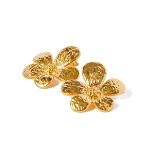 Magnolia Aretes De Acero Inoxidable 316L