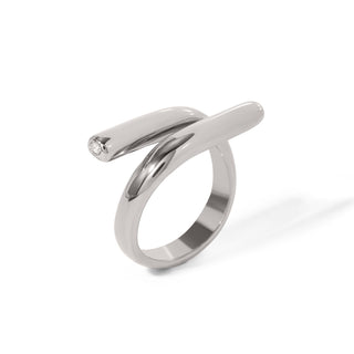 Delia Anillo Minimalista de Acero Inoxidable 316L | LIULI'S